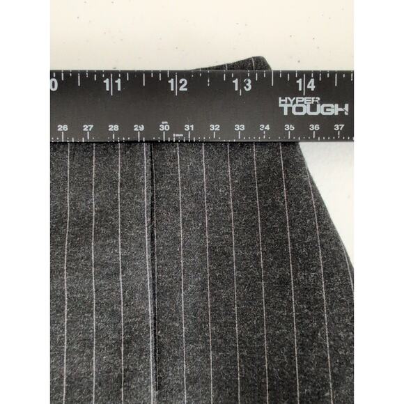 Danielle Guizio Skirt Set Women Size M* Black Pinstripe Crop Top and Mini Skirt - Picture 7 of 15